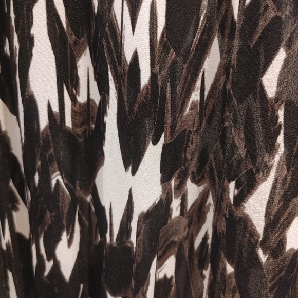 Nili Lotan Silk Feather Print Halter Dress Size Small - Picture 6 of 8